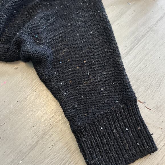 NWT Lane Bryant Sequin Shimmer Open Front Cardigan Sweater 3/4 Sleeve 18/20 - Picture 5 of 6